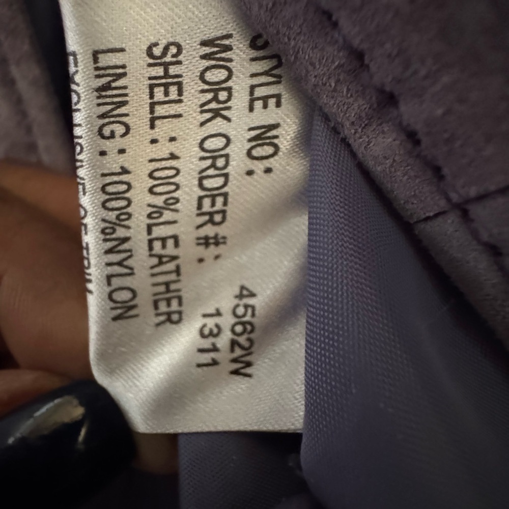 Margaret Godfrey Purple Suede Jacket. Size 3x - Picture 4 of 4